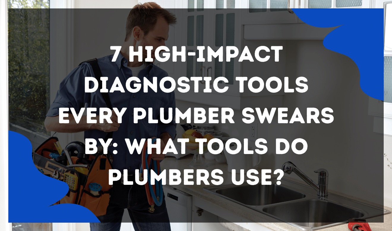 What tools do plumbers use? Plumber using CCTV drain camera to inspect pipes.