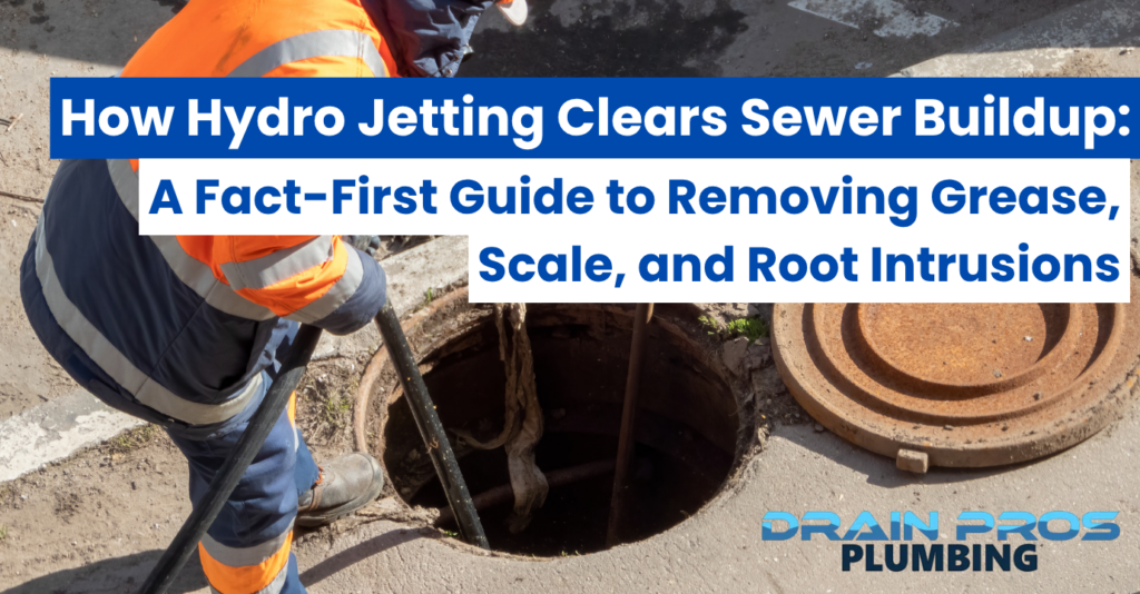 how hydro jetting clears sewer buildup