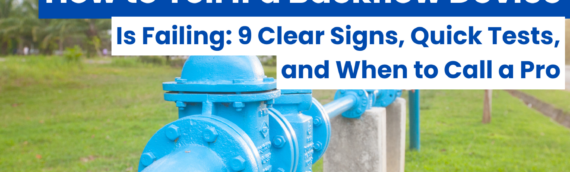 How to Tell If a Backflow Device Is Failing: 9 Clear Signs, Quick Tests, and When to Call a Pro