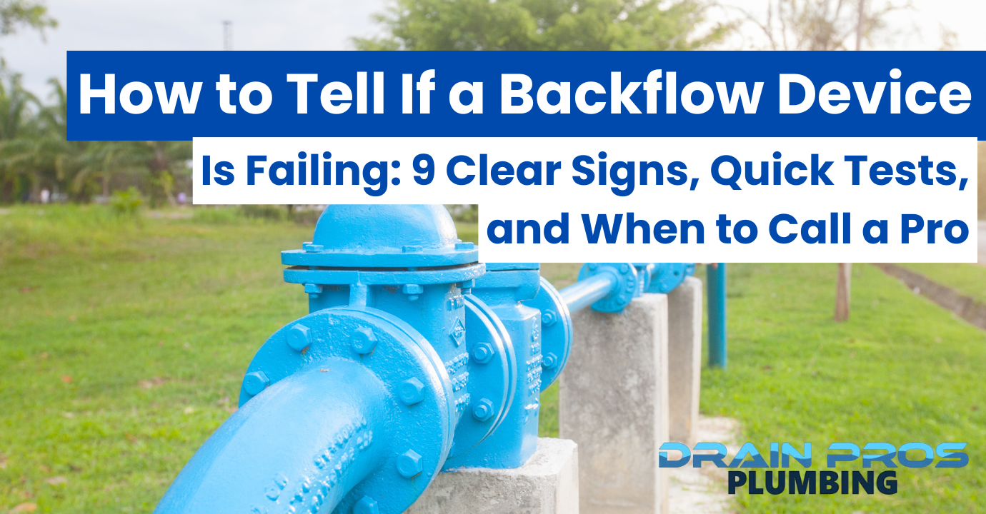 how to tell if backflow device fails