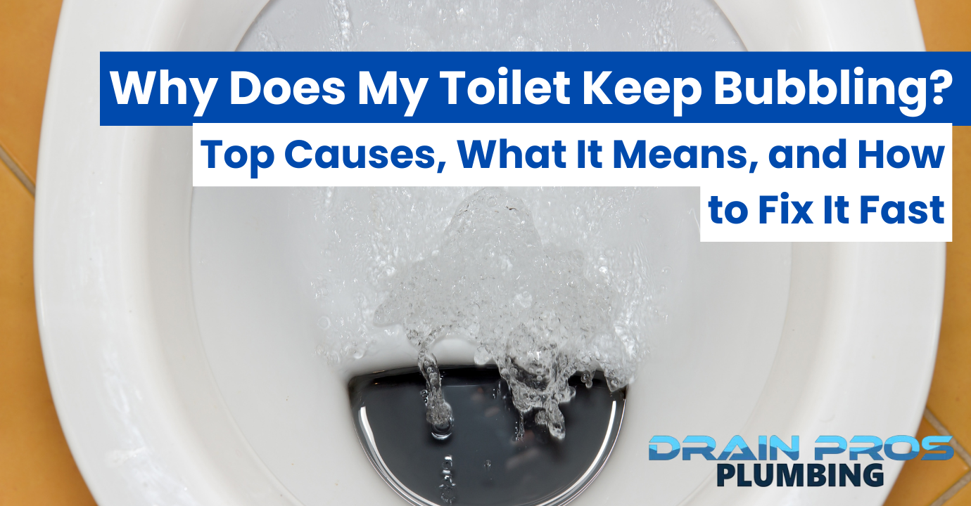 why does my toilet keep bubbling
