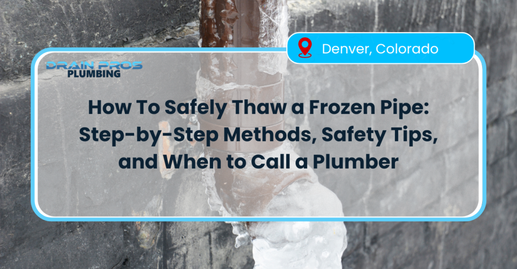 How To Safely Thaw a Frozen Pipe