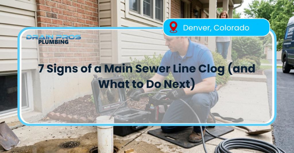 Signs of a Main Sewer Line Clog