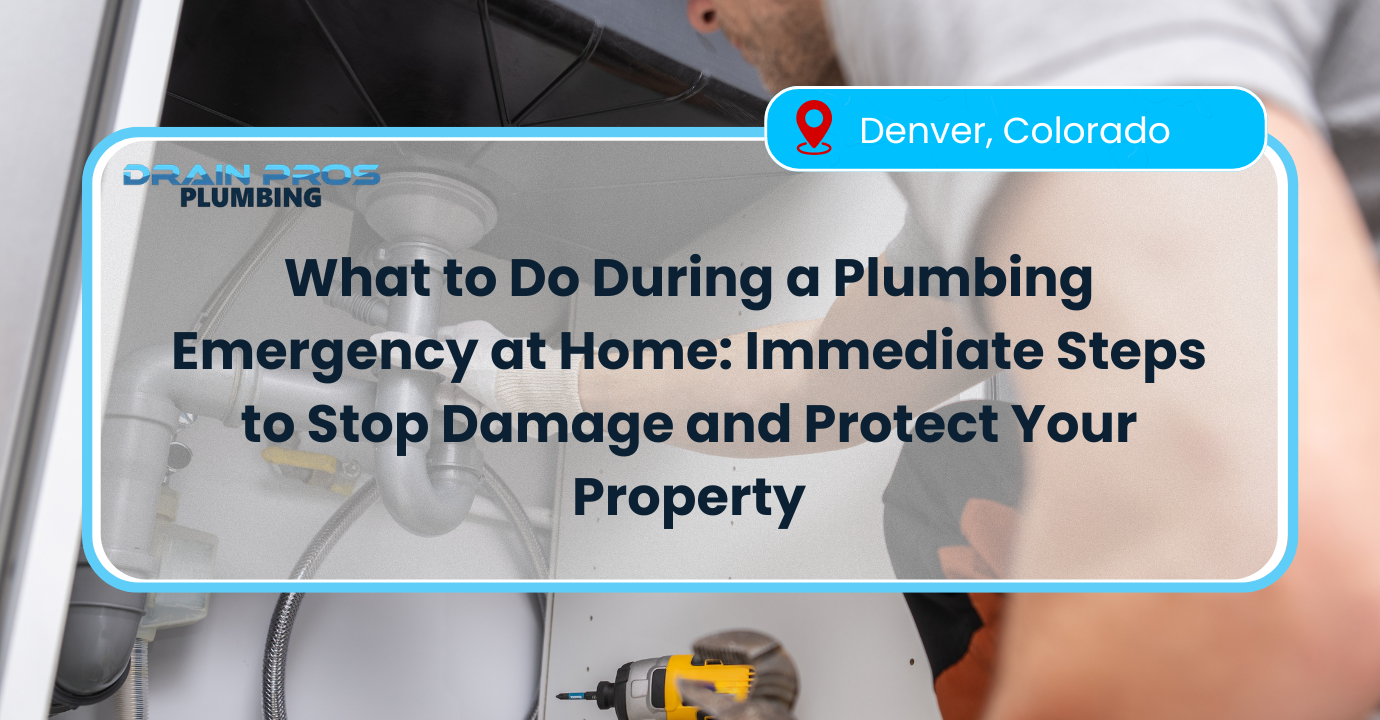 What To Do During a Plumbing Emergency at Home