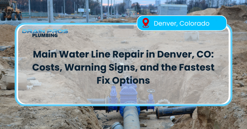 Main water line repair Denver