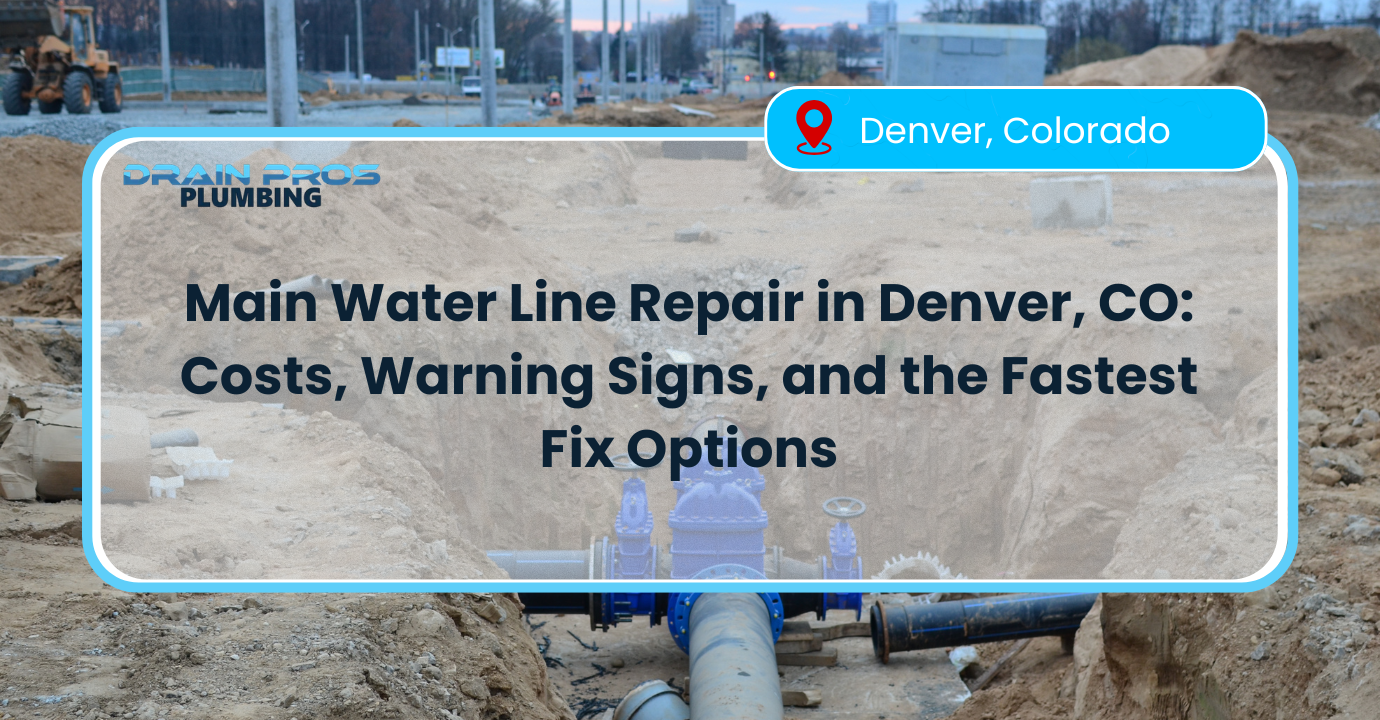 Main water line repair Denver