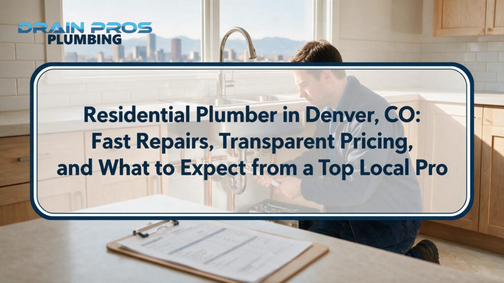 Residential Plumber in Denver, CO: Fast Repairs, Transparent Pricing, and What to Expect from a Top Local Pro