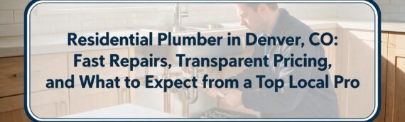 Residential Plumber in Denver, CO: Fast Repairs, Transparent Pricing, and What to Expect from a Top Local Pro