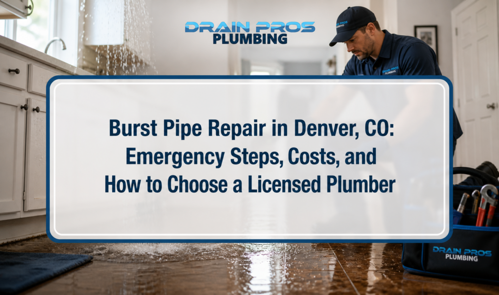 Burst Pipe Repair in Denver, CO: Emergency Steps, Costs, and How to Choose a Licensed Plumber