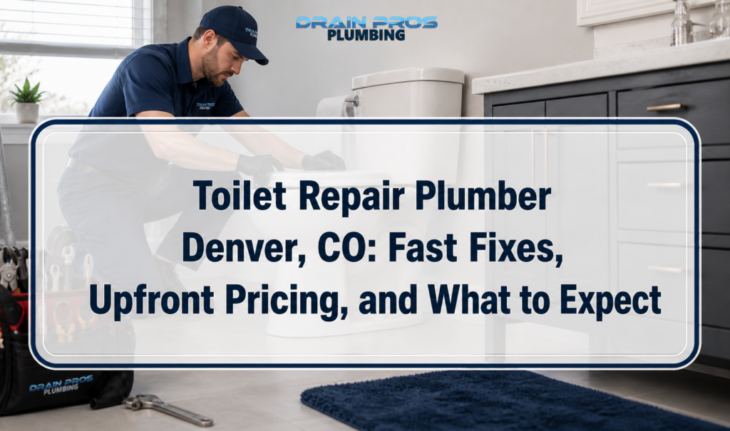 Toilet Repair Plumber Denver, CO: Fast Fixes, Upfront Pricing, and What to Expect