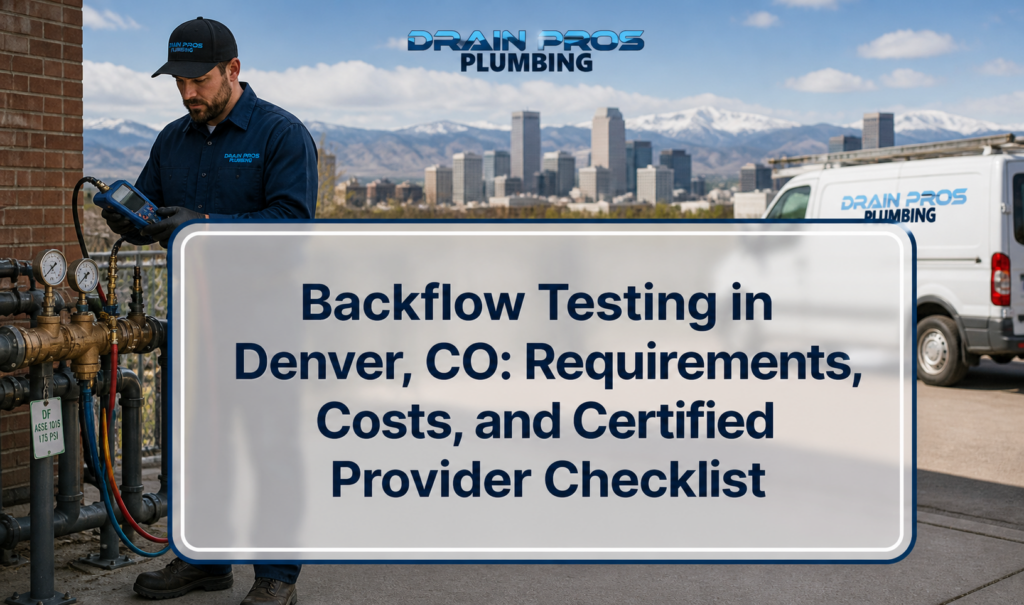 Backflow Testing in Denver, CO: Requirements, Costs, and Certified Provider Checklist