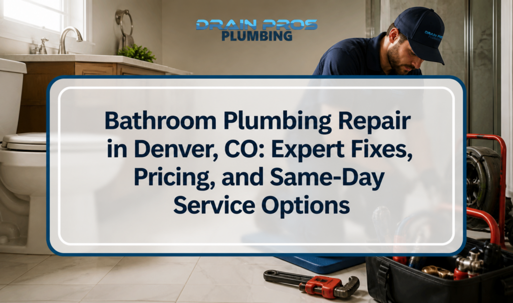 Bathroom Plumbing Repair in Denver, CO: Expert Fixes, Pricing, and Same-Day Service Options