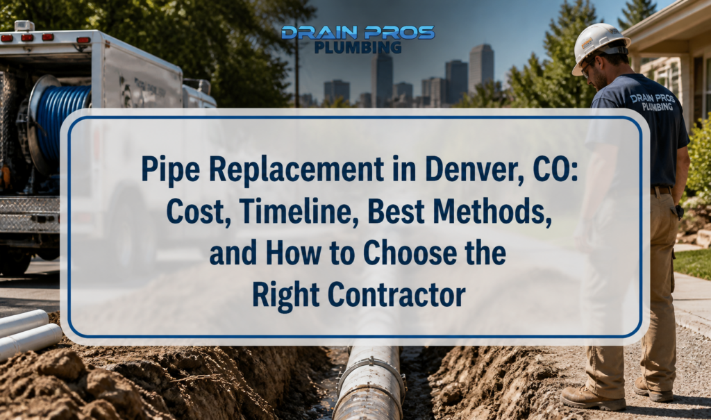 Pipe Replacement in Denver, CO: Cost, Timeline, Best Methods, and How to Choose the Right Contractor