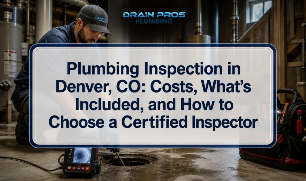 Plumbing Inspection in Denver, CO: Costs, What’s Included, and How to Choose a Certified Inspector