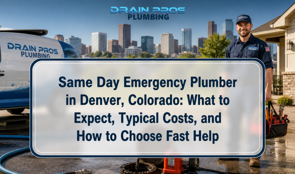 Same Day Emergency Plumber in Denver, Colorado: What to Expect, Typical Costs, and How to Choose Fast Help